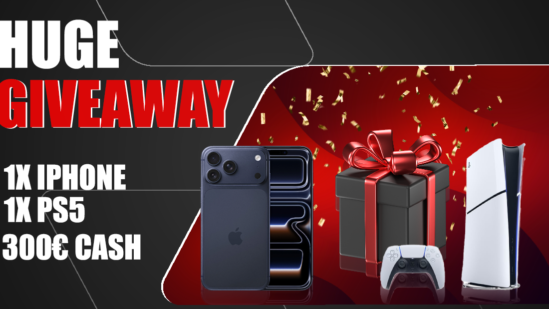 New Hot Giveaway: Win iPhone 17 Pro Max, Ps5, 300€ Cash